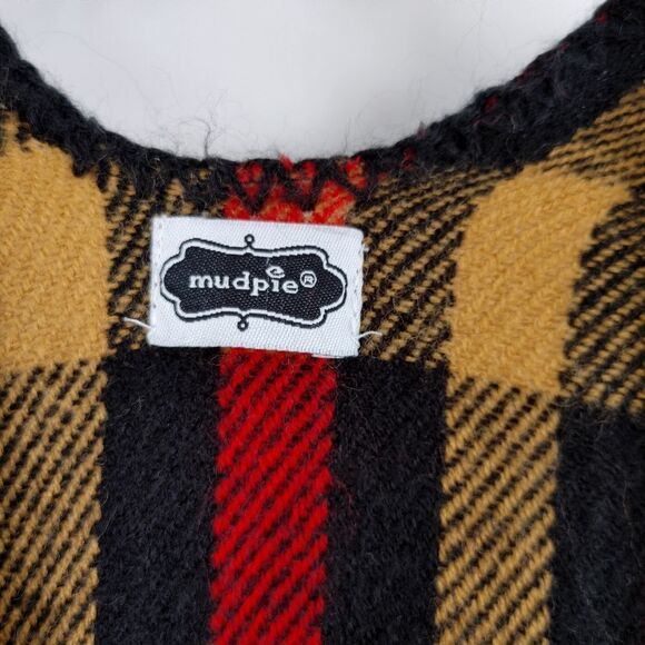 Mudpie plaid wrap open front shawl red size ONE SIZE - Picture 11 of 11